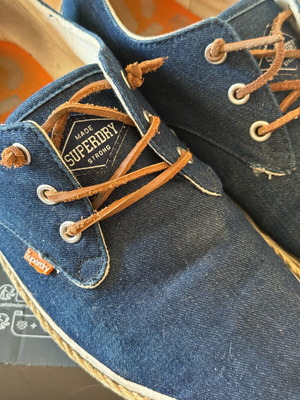 Superdry ανδρικά πάνινα παπούτσια σε μπλε, EU 43