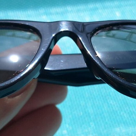 Ray Ban Wayfarer 46mm sunglasses used, made in USA