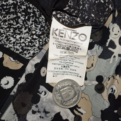 Kenzo Paris Silk Top Oversize size 44 like new, colorful