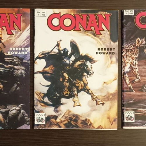 Conan Robert Howard issues 1-3 used, complete series