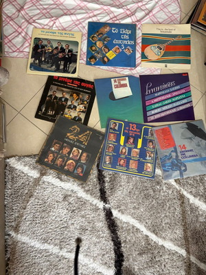 Greek vinyl collection like new, laiko hits