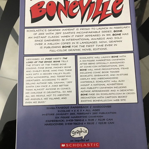 Bone Out From Boneville Ashcan Jeff Smith new comic
