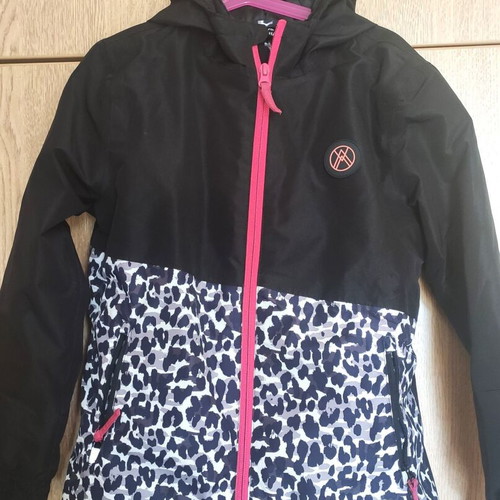 Crivit insulated waterproof jacket for girl 6-8 years like new, black