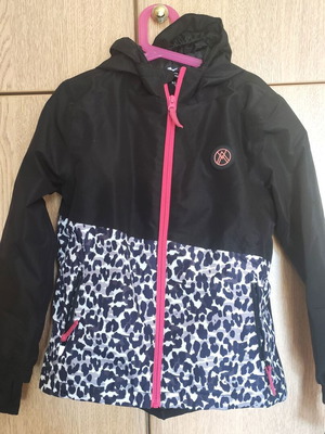Crivit insulated waterproof jacket for girl 6-8 years like new, black