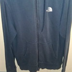 The North Face jacket with hood like new, dark blue, size S