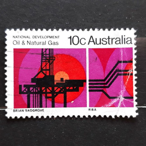 Australia 1970 National Development Oil & Natural Gas stamp used