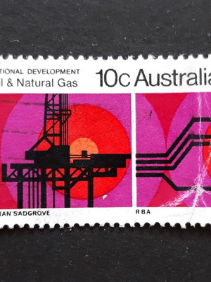 Γραμματόσημο Australia 1970 National Development Oil & Natural Gas μεταχειρισμένο