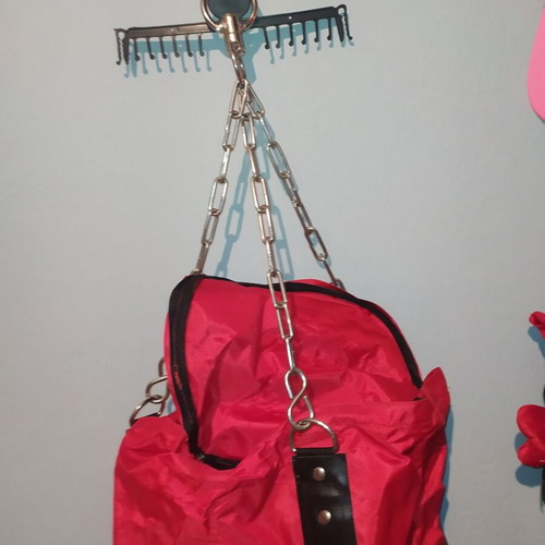Boxing punching bag new with gloves