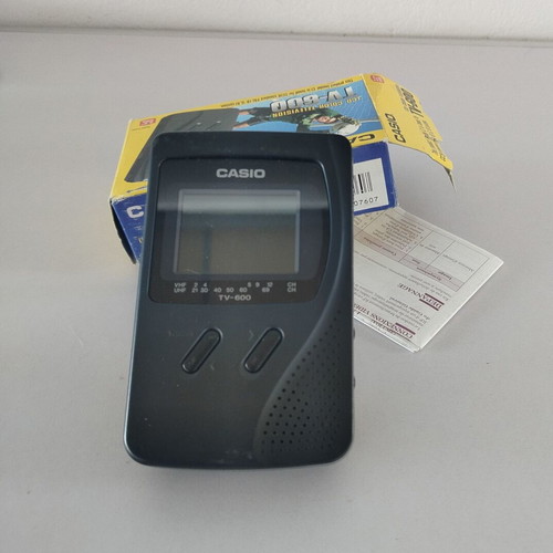 Casio TV-600 vintage portable television used