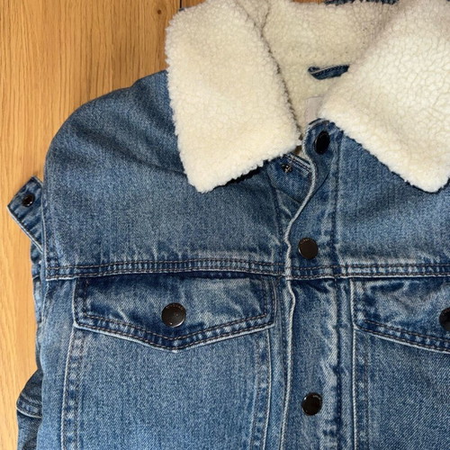 Denim jacket M Mango like new, blue