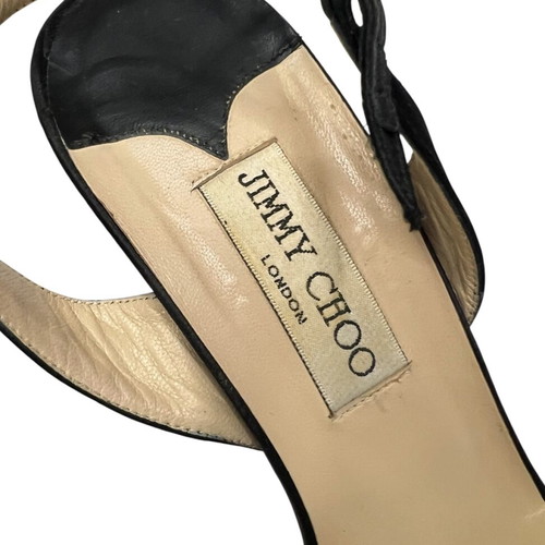 Jimmy Choo diamond satin heels size 40, black