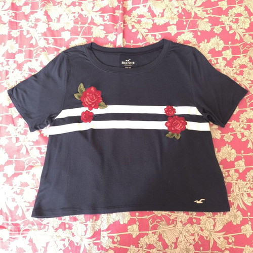 Hollister S Oversize Summer T-shirt Like New, Blue