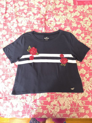 Hollister S Oversize Summer T-shirt Like New, Blue