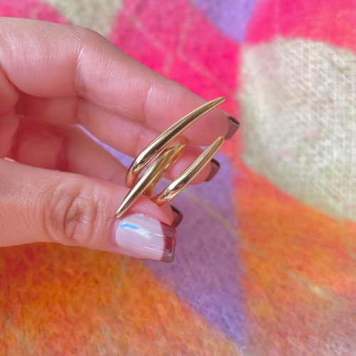 Steel ring gold new adjustable made of stainless steel 316L