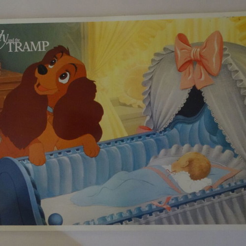 Disney The Lady and the Tramp authentic movie photos set of 6, like new