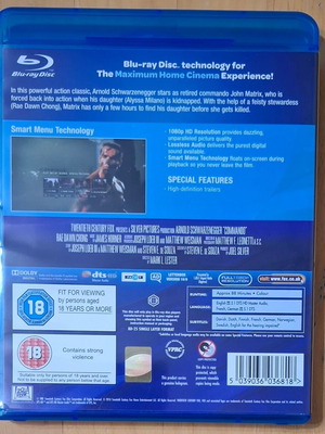 Commando Blu-ray new without Greek subtitles