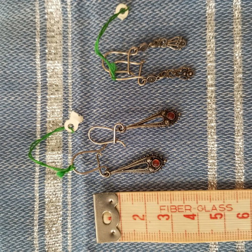 Silver Gianniotika Earrings 925, like new, set of 2