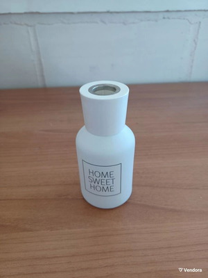Glass container used for aromatic sticks, height 11 cm