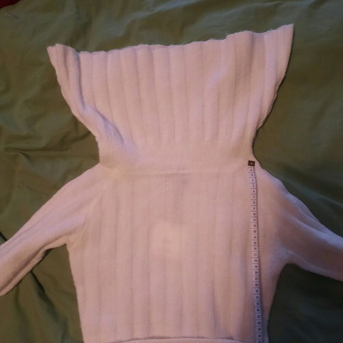 Pullover new with slim fit, cream, size S