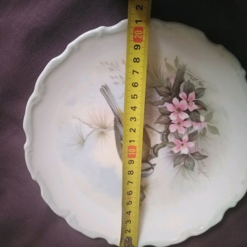 Royal Albert collectible porcelain plate with birds like new