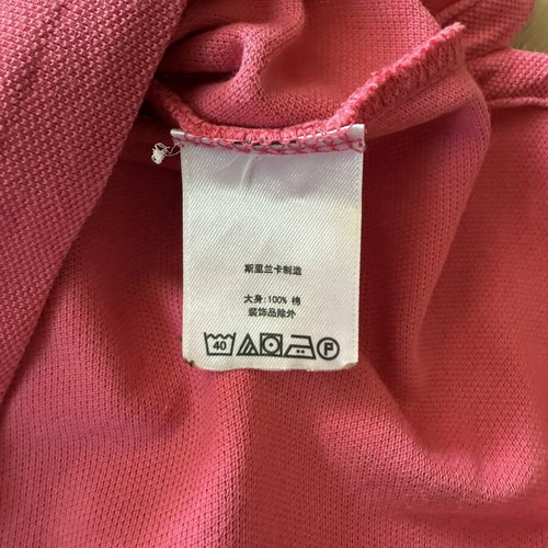 Polo Ralph Lauren Slim Fit Pique Polo Shirt Pink Size L