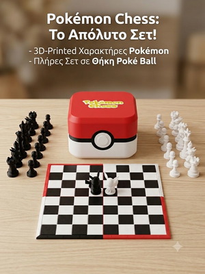 Pokemon Chess 3D-Printed σετ καινούργιο