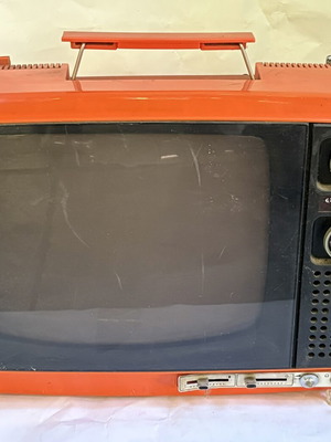 Vintage decorative television used, 1980s, 38 x 23 cm