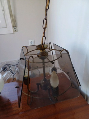 Vintage 3-light ceiling light used