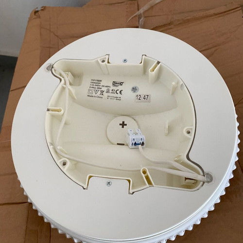 IKEA VANADIN ceiling light vintage white glass like new