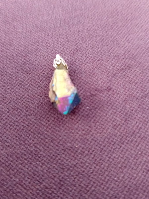Natural Aura Quartz Crystal Pendant