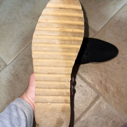 Suede shoes used, size 39, black