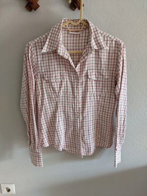 Sprider shirt size M, like new, fuchsia-pink-beige checkered