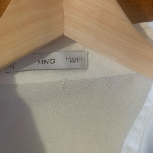 Mango white shirt like new, size L