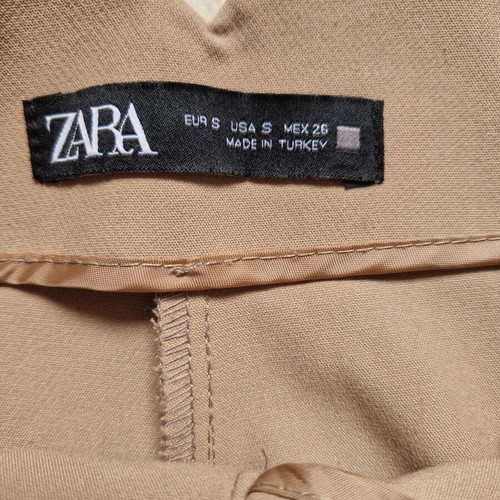 Zara cigarette pants size Small like new, beige