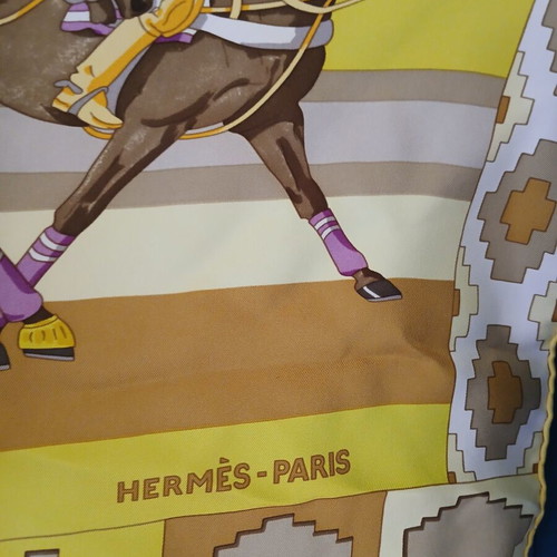 Hermes silk scarf 90×90 cm like new, multicolor