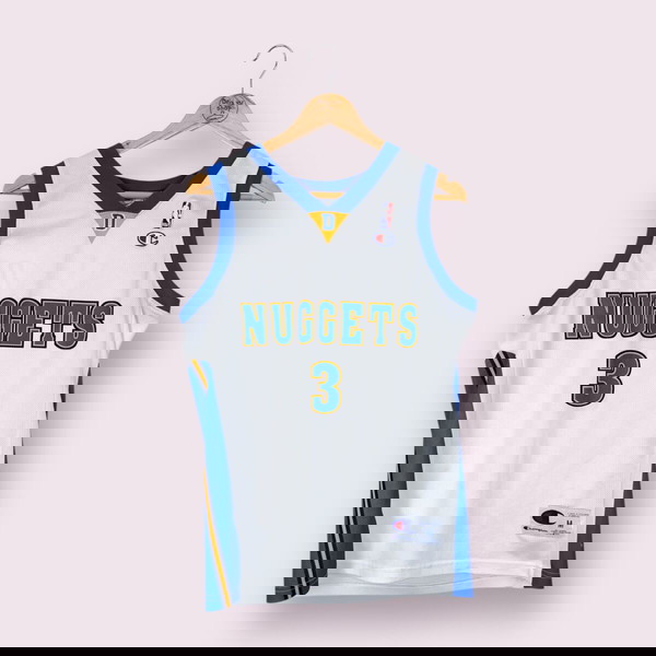 Champion NBA Denver Nuggets #3 Iverson μπλούζα μπάσκετ (M)