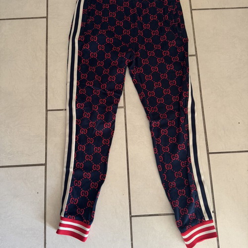 Gucci tracksuit pant XL black and red like new