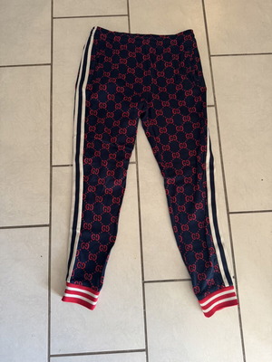 Gucci tracksuit pant XL black and red like new