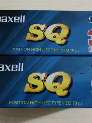 Maxell SQ 90 audio cassette pack of 6, sealed