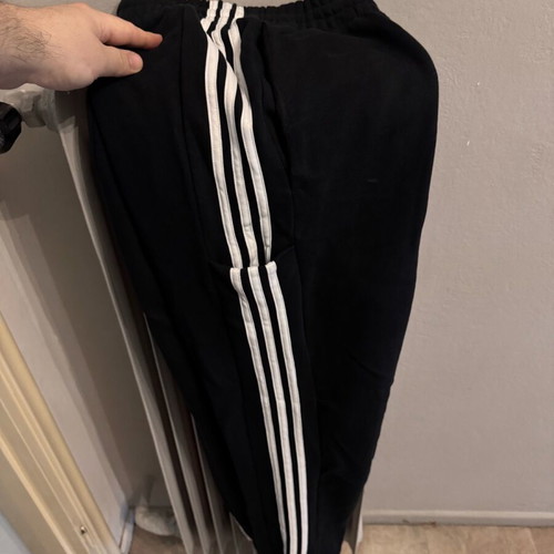 Adidas φόρμα XL regular fit με ρίγες καινούργια, μαύρο και άσπρο