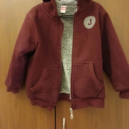 Joyce jacket maroon like new for 4-year-old boy