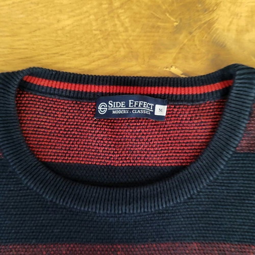 Side Effect men's sweater like new, blue and red, size M