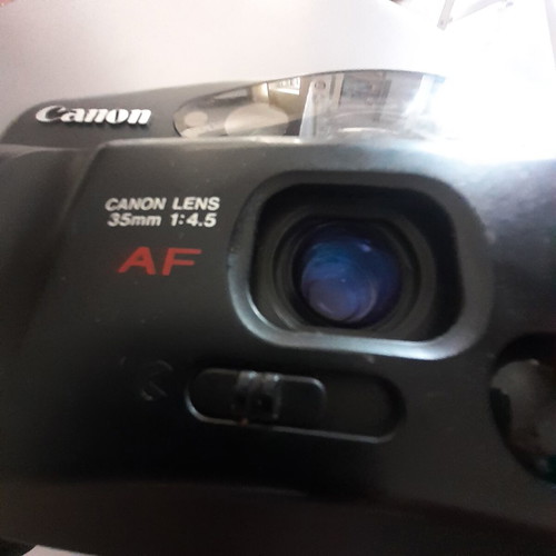 Canon Sure Shot AF-7 analog camera used, 35mm lens 1:4.5