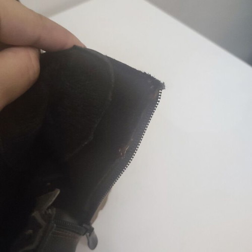 Women's ankle boots like new with warm lining and zipper, size 41
