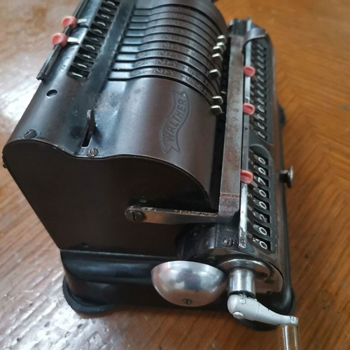 Walther mechanical calculator used, vintage personal item