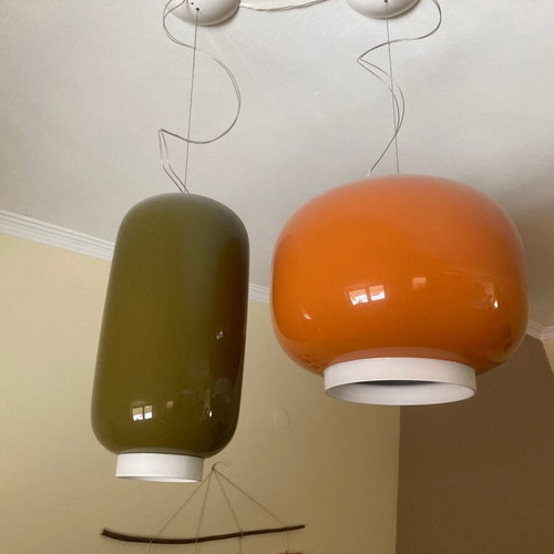Foscarini Chouchin 2 ceiling light green like new