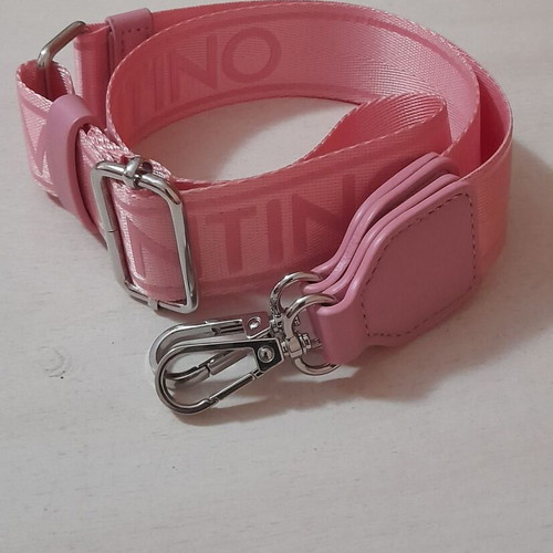 Valentino Bags fabric bag strap new, pink and silver