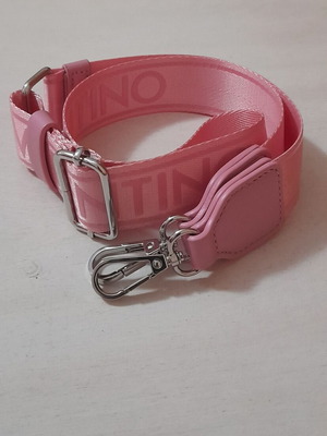 Valentino Bags fabric bag strap new, pink and silver