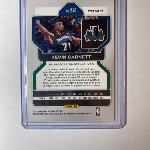 Kevin Garnett Panini Prizm Basketball Silver Wave 2021-2022 card new