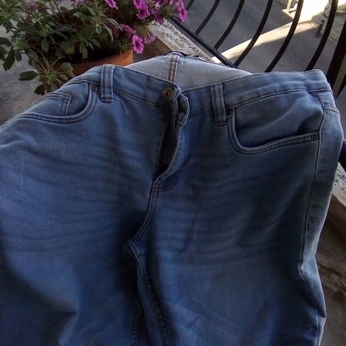 Men's denim jeans, size 32, thin fabric